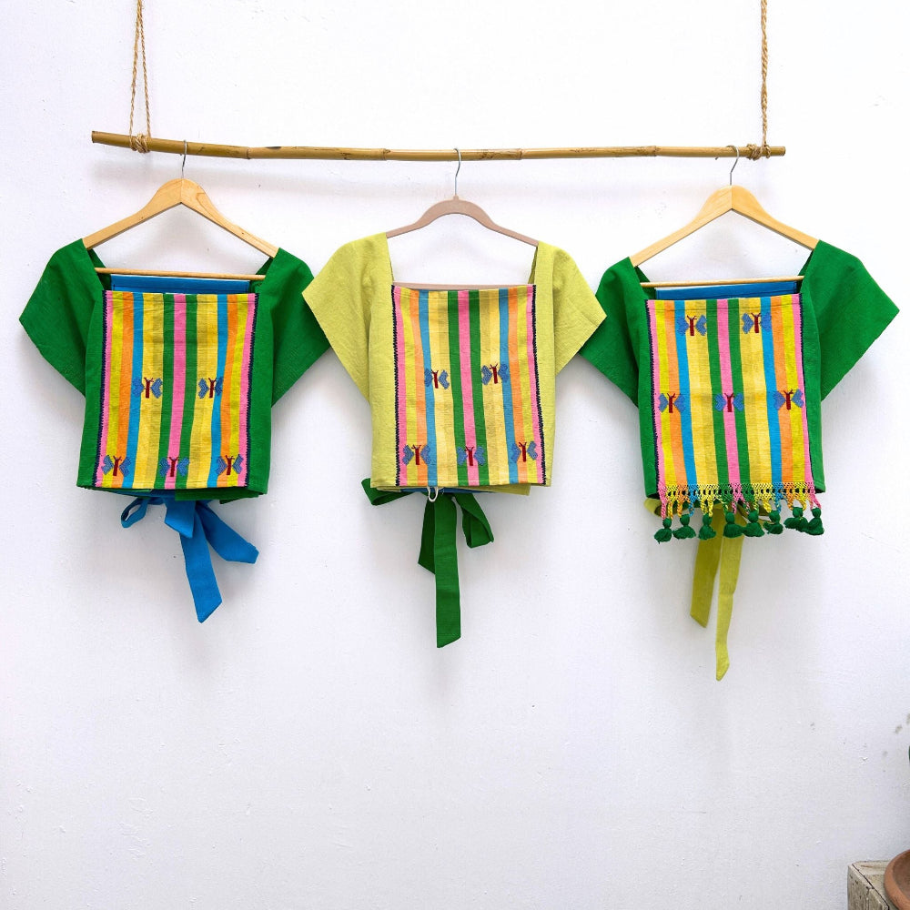 Mariposa Top: Lime