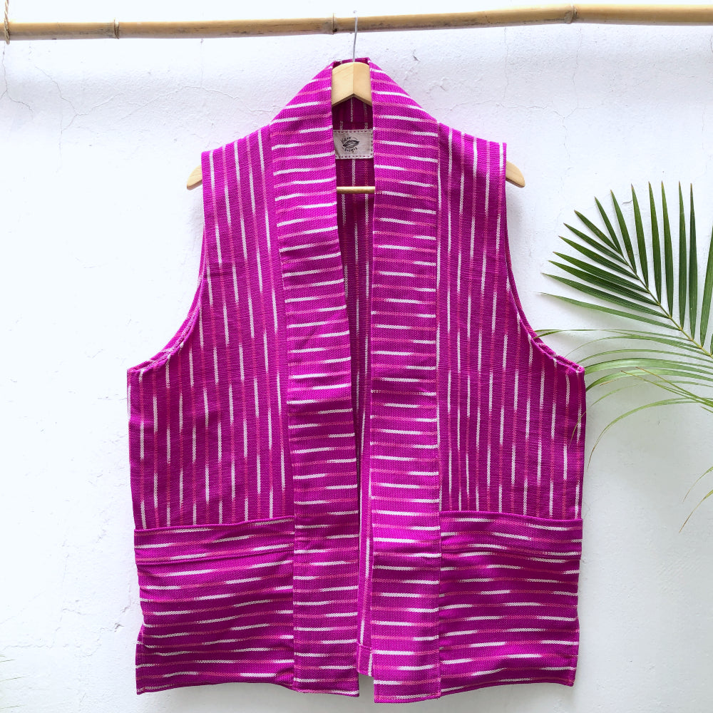 The Artist Vest: Bougainvillea (M)