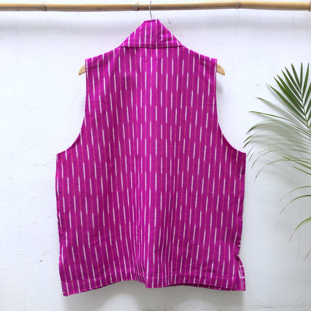 The Artist Vest: Bougainvillea (M)