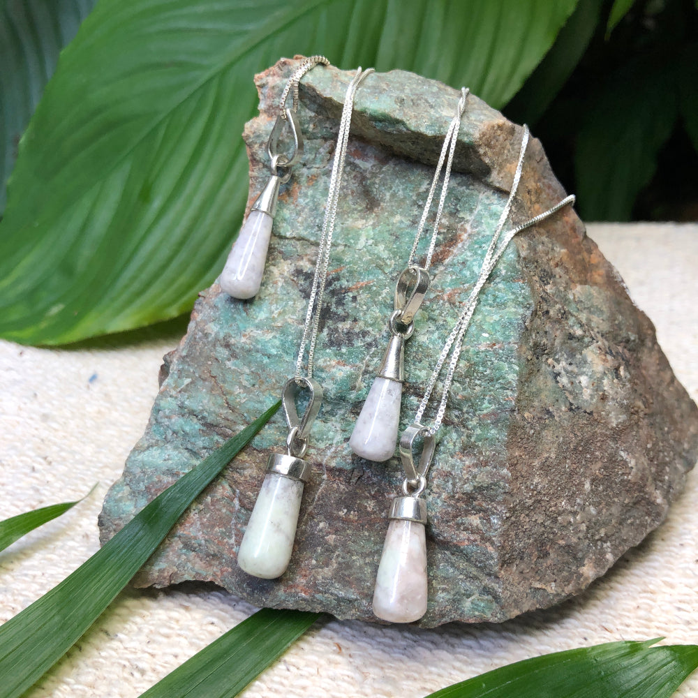 Water Drop Jade Pendant - Lilac