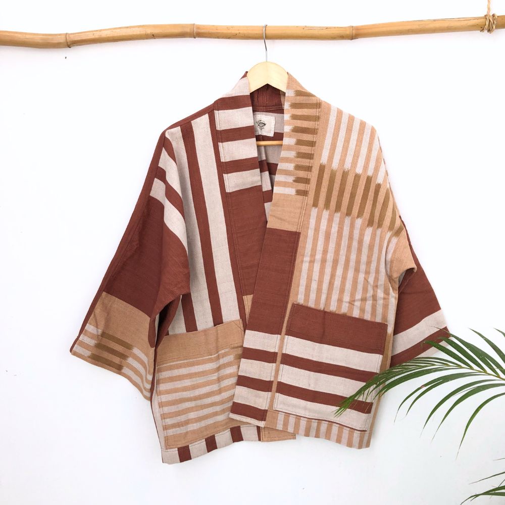 The Aiko Jacket: Big Blocks Ikat