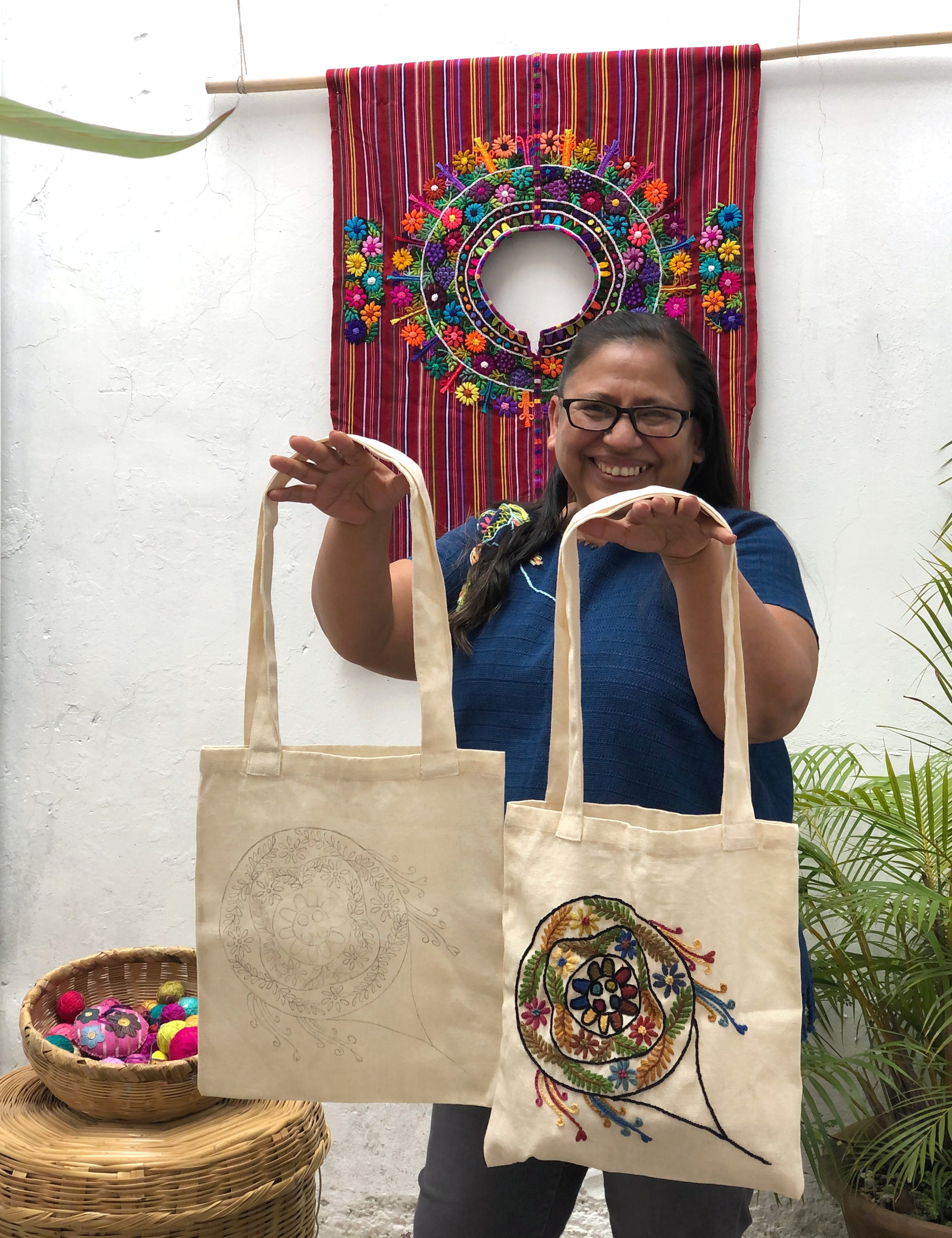 Embroidered Bag: Barriletes