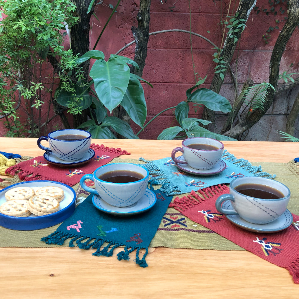 Cappuccino Set of Colorful 4