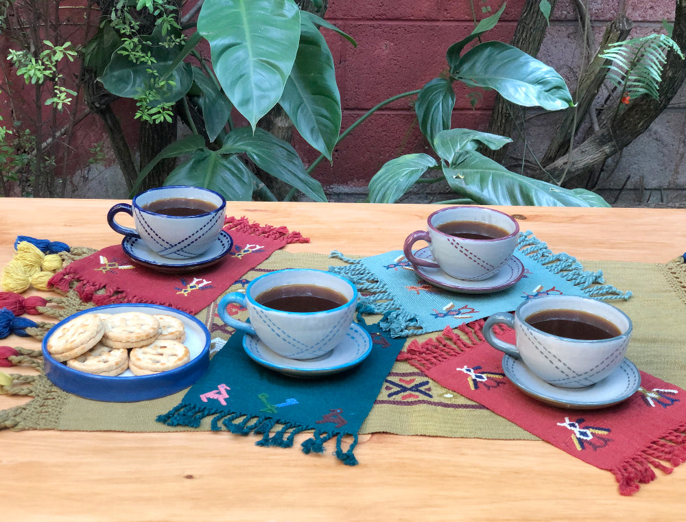 Cappuccino Set of Colorful 4