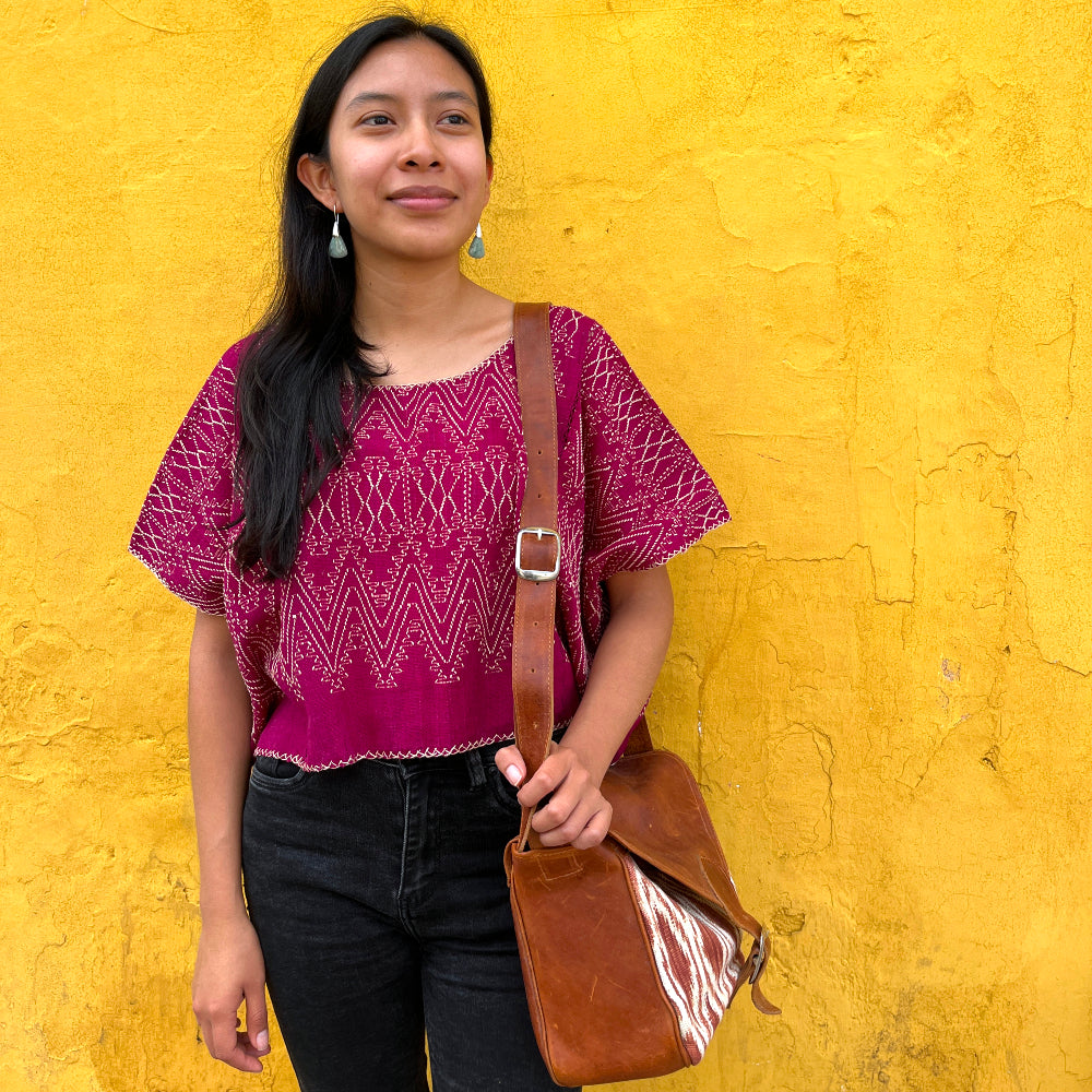 Clouds of Cobán in Maroon + Coconut (S)