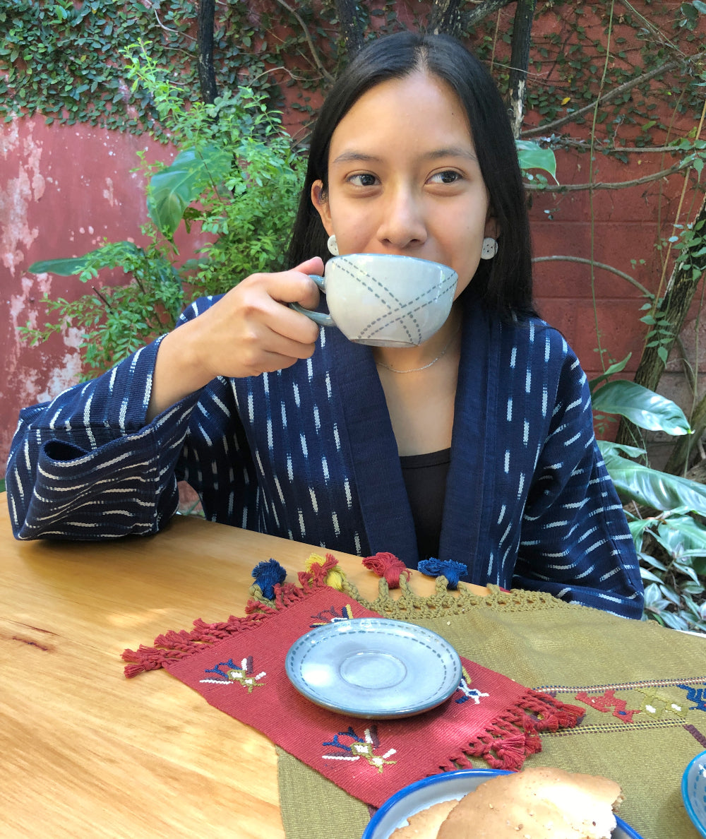 Cotzal Large Coasters: Naturally-dyed Chamomile / pack of two