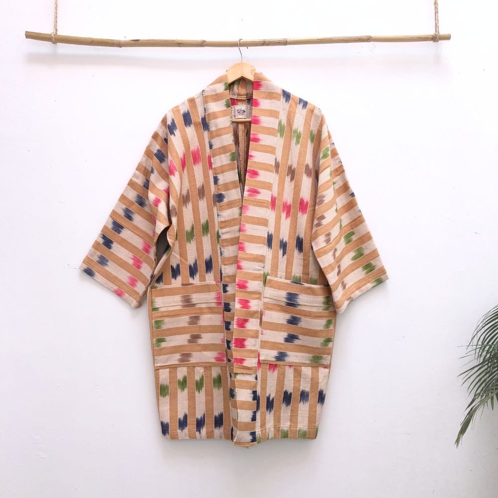 The Aiko Coat: Confetti Ikat