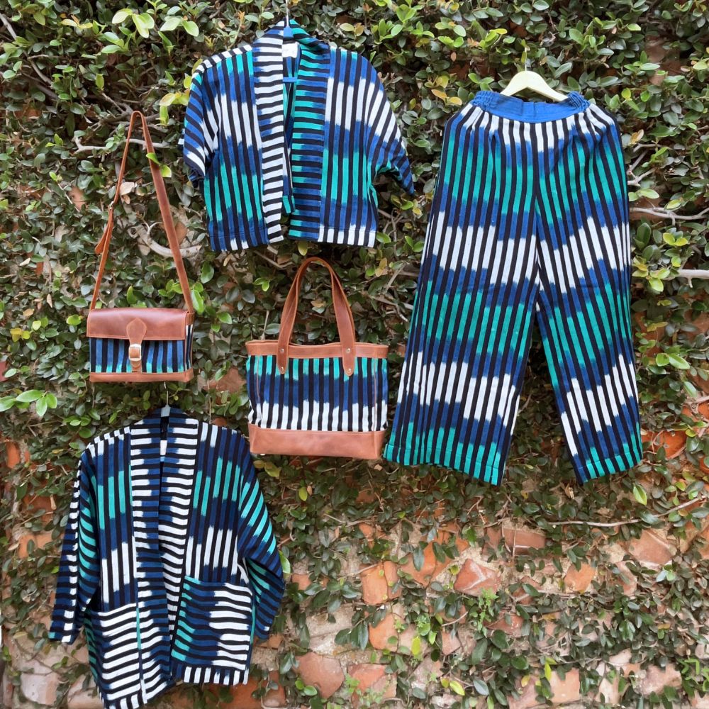 Quetzal Tote: Indigo Dreams