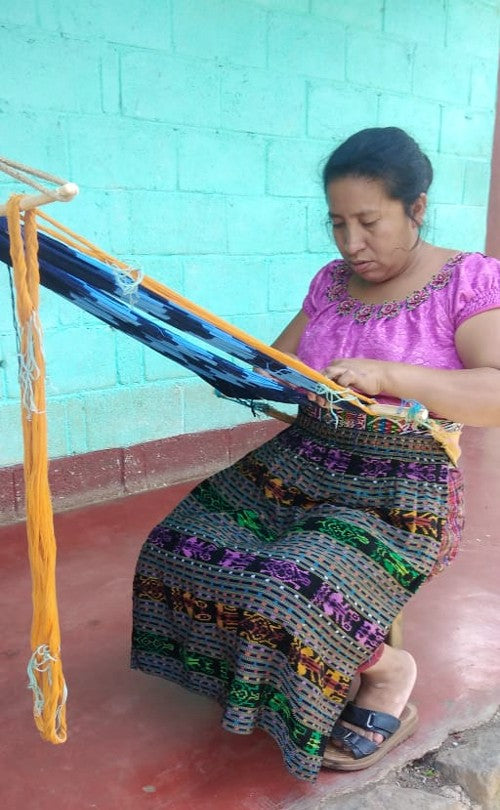 Naturally-dyed Decor Loom: Cochineal & Cochineal