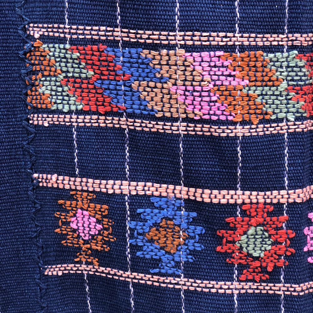 Handspun Bed Throw with Traditional Brocade 8