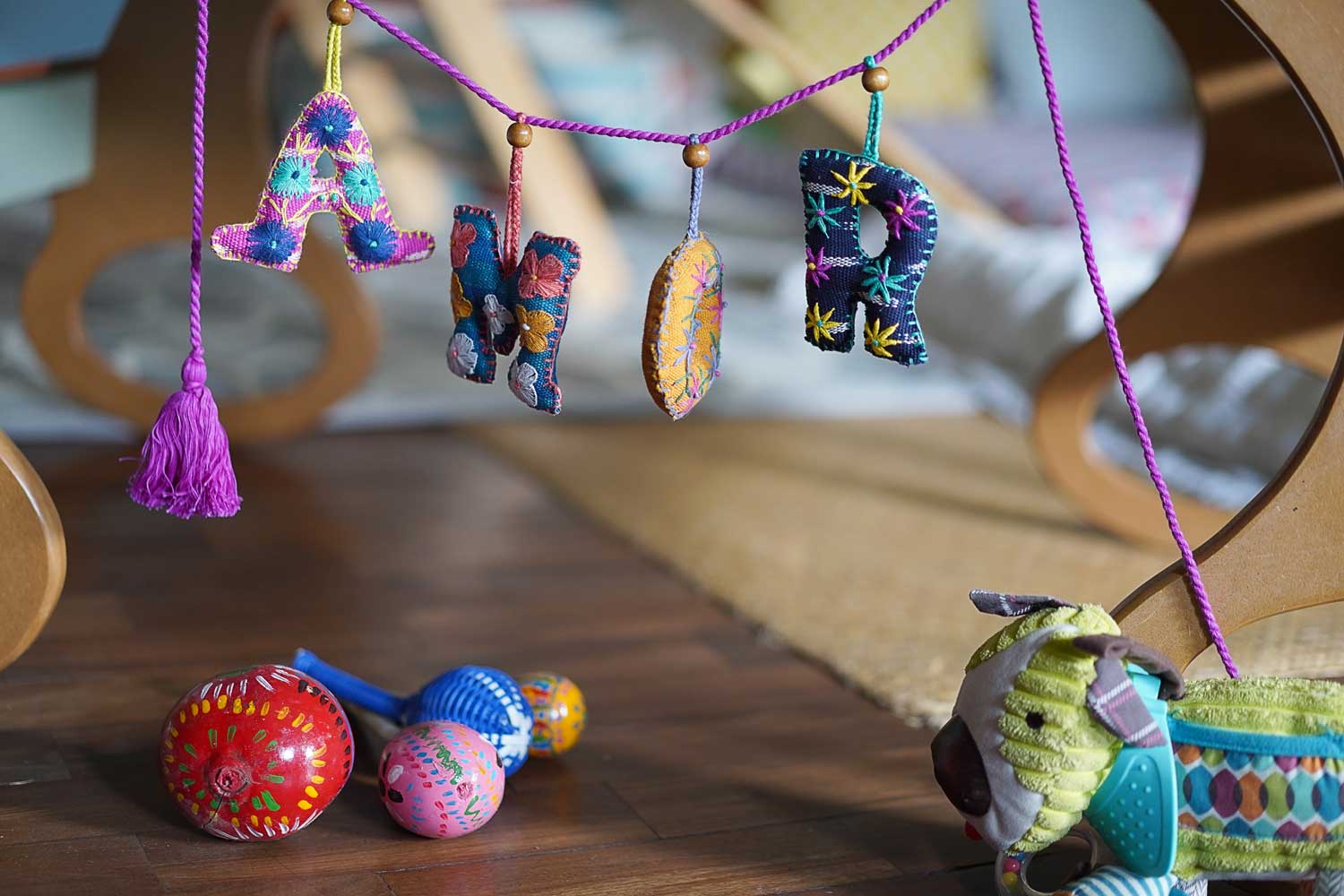 Embroidered Garland: YAY