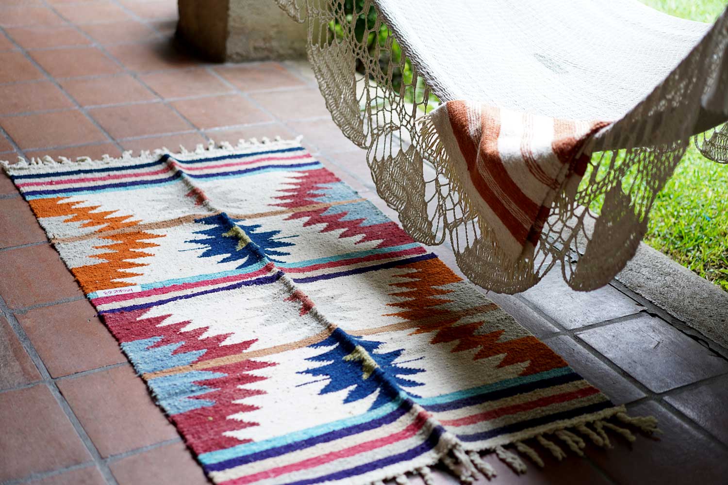Medium Wool Rug: Colorful Diamonds 2
