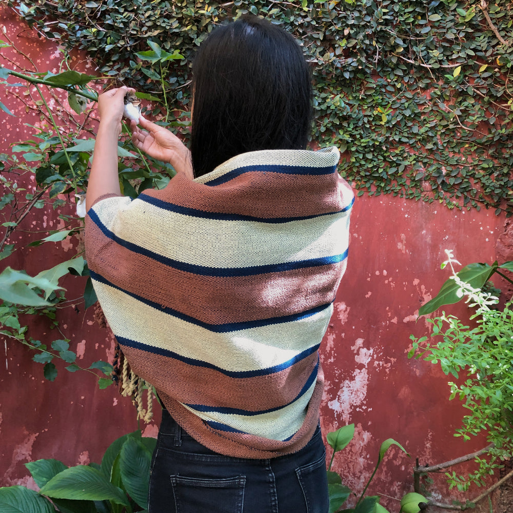 Handspun Cotton Rebozo 1