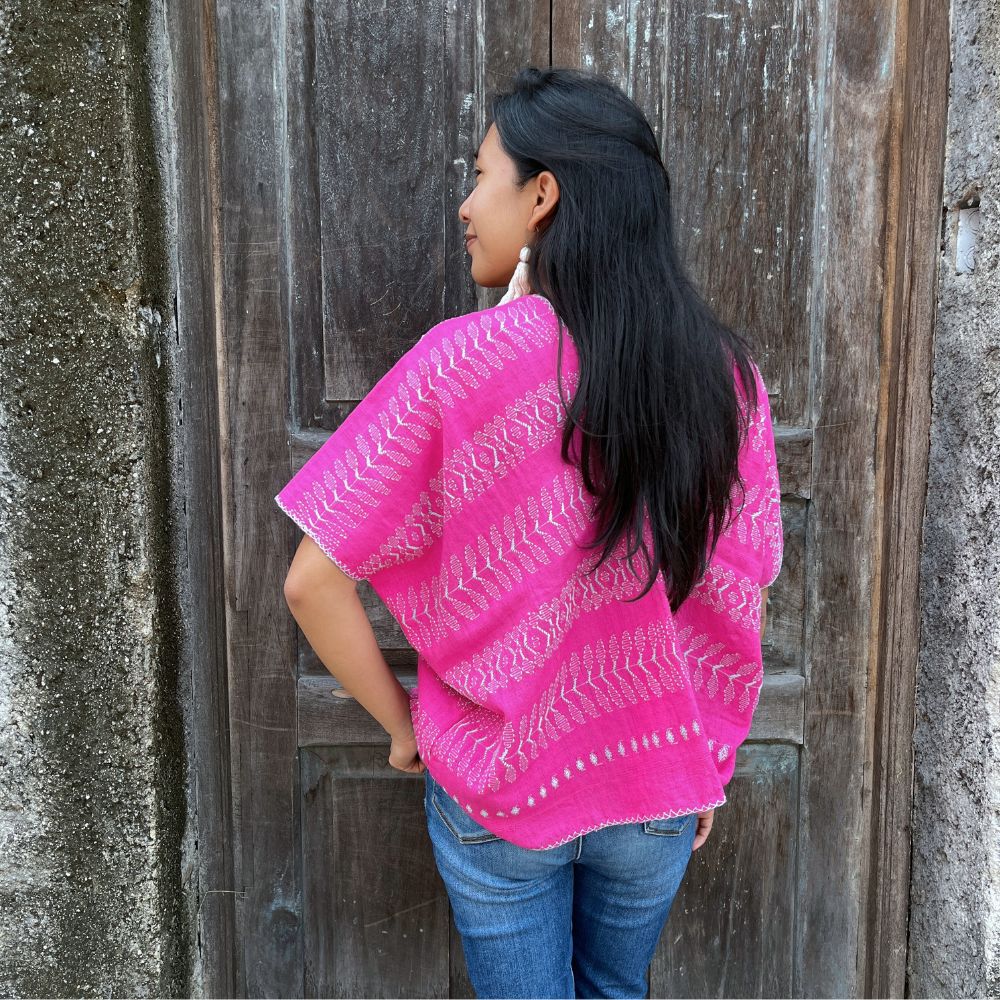 Picbil Cloud Blouse: Cochineal (S/M)