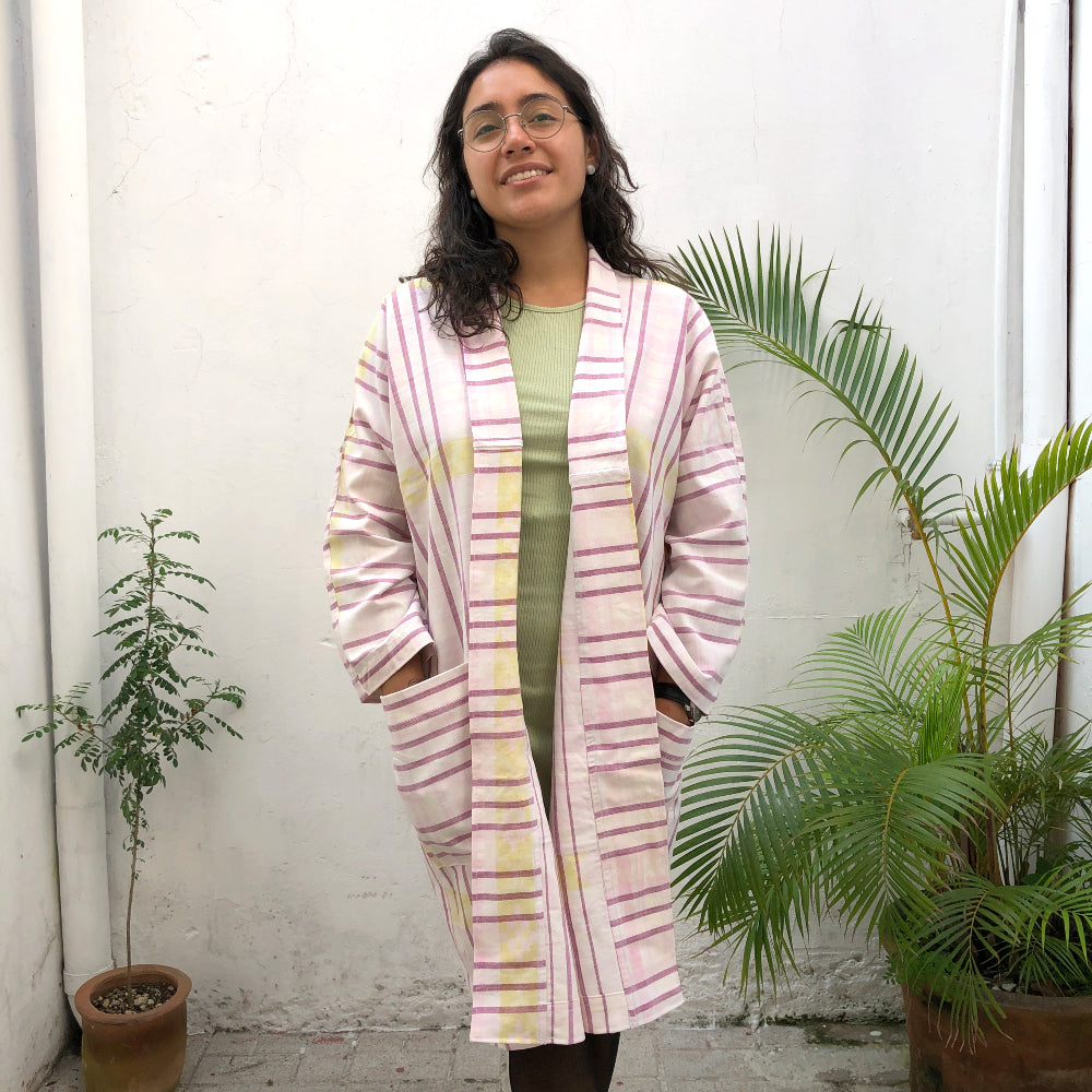 The Aiko Coat in Stripes 1