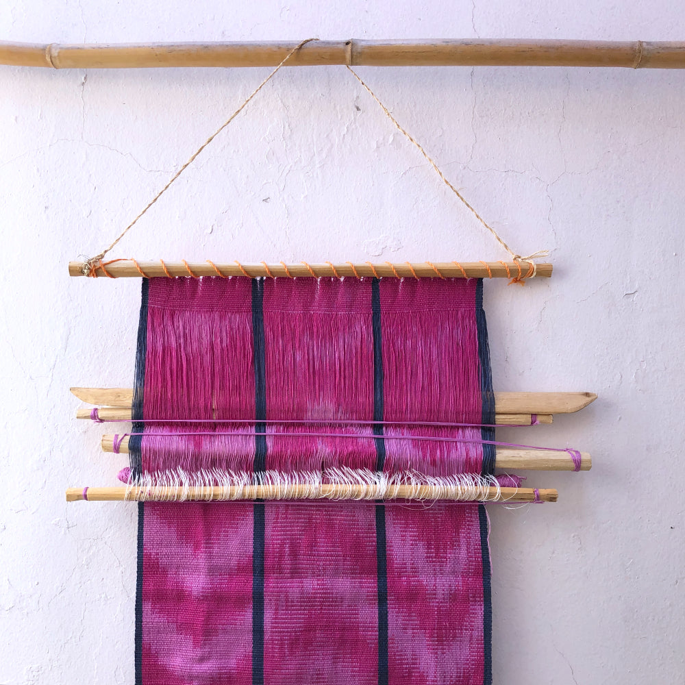 Naturally-dyed Decor Loom: Cochineal & Cochineal