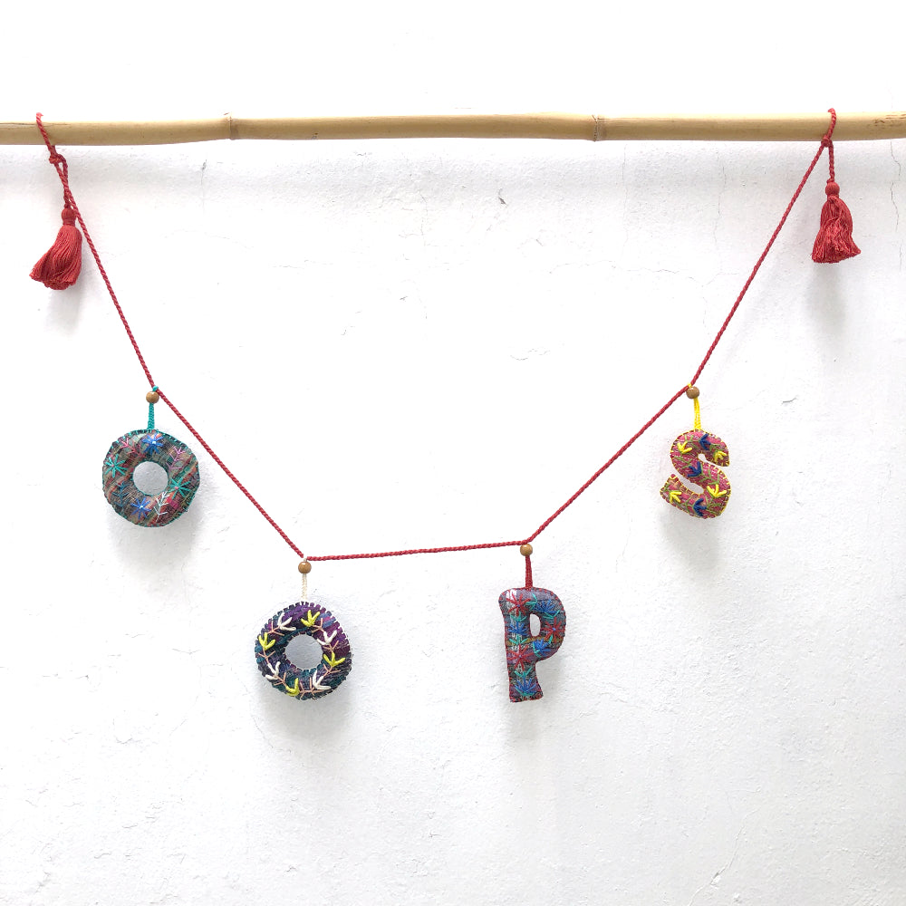 Embroidered Garland: OOPS
