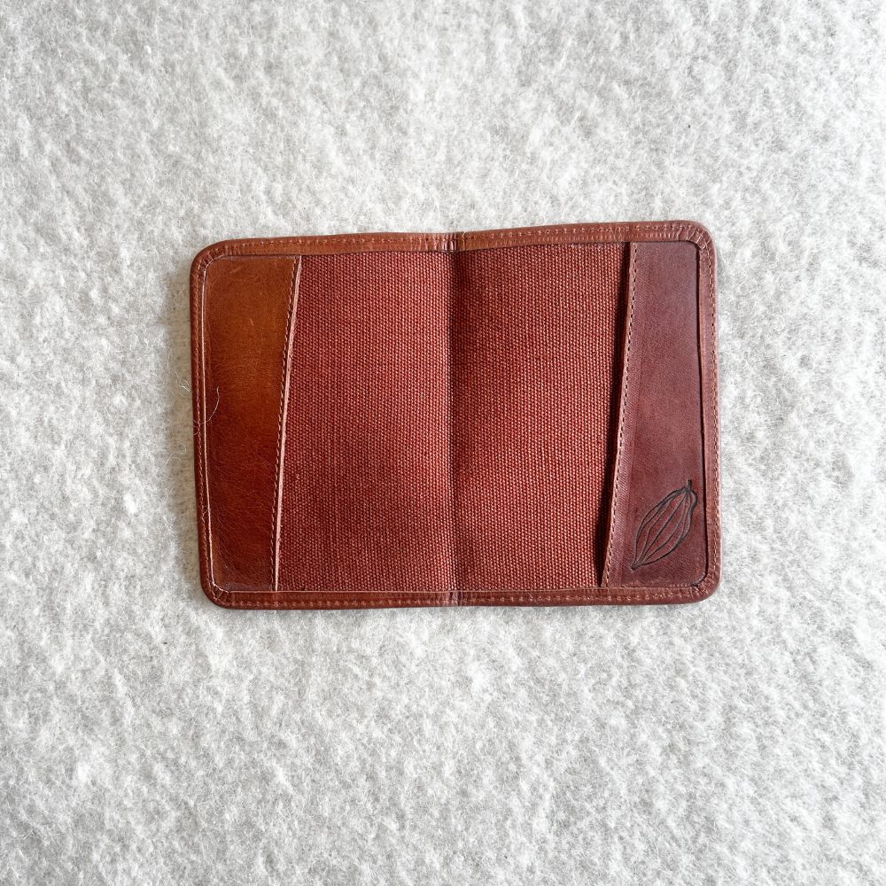 Passport Cover: Yellow and Brick red