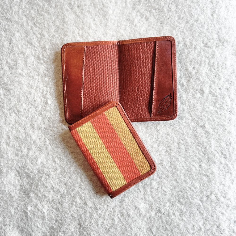 Passport Cover: Yellow and Brick red