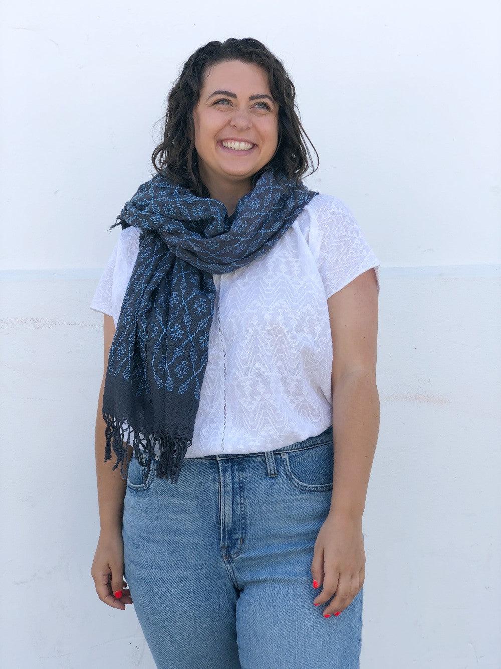 Picbil Shawl in Palo de la Vida & Coffee