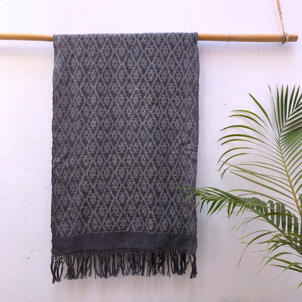 Picbil Cloud Scarf: Logwood and Coconut