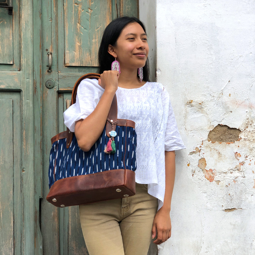 Stars in the Sky Tote with pericón lining
