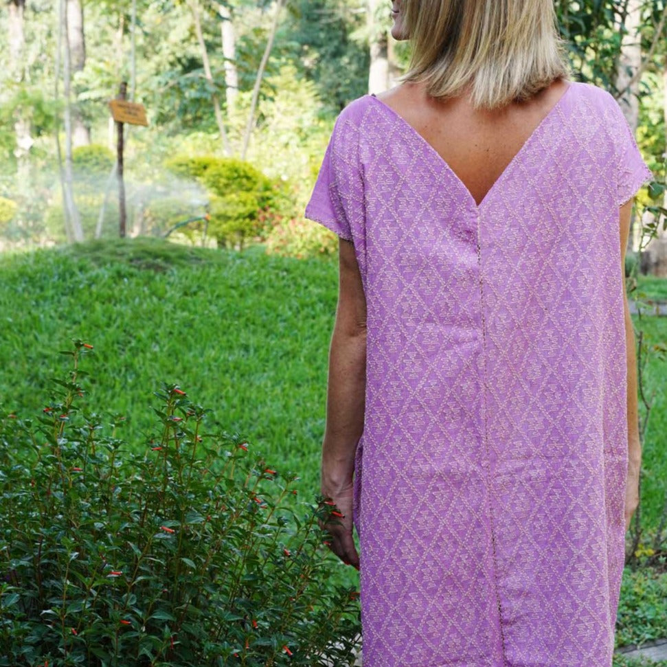 Clouds of Cobán Dress: Cochineal & Coconut (M)