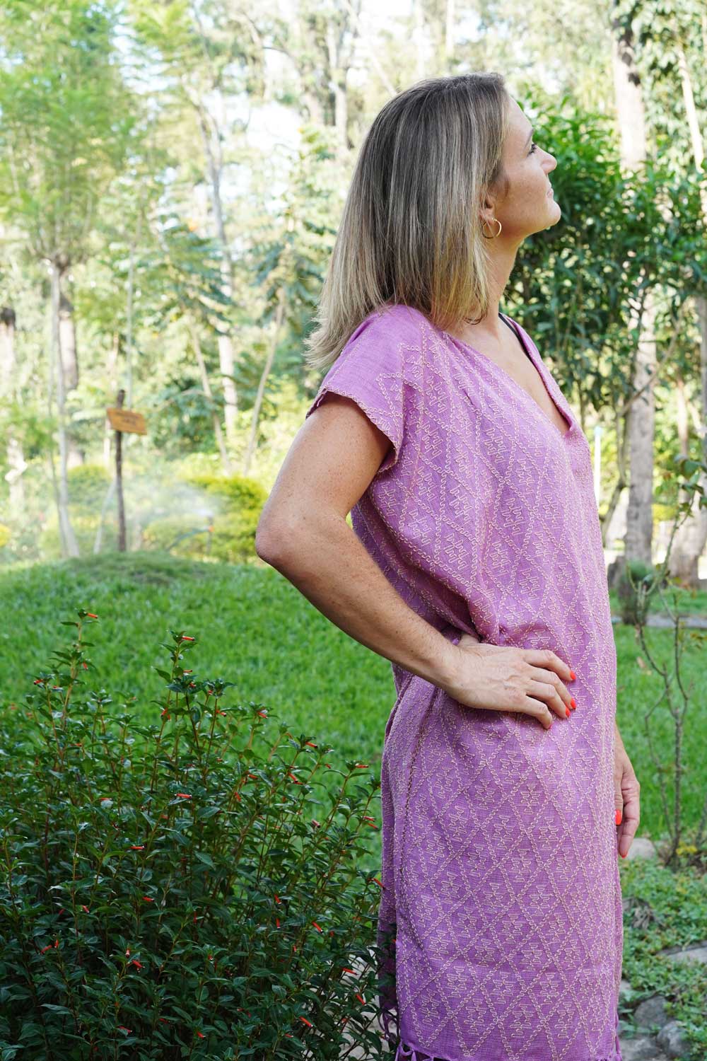 Clouds of Cobán Dress: Cochineal & Coconut (M)