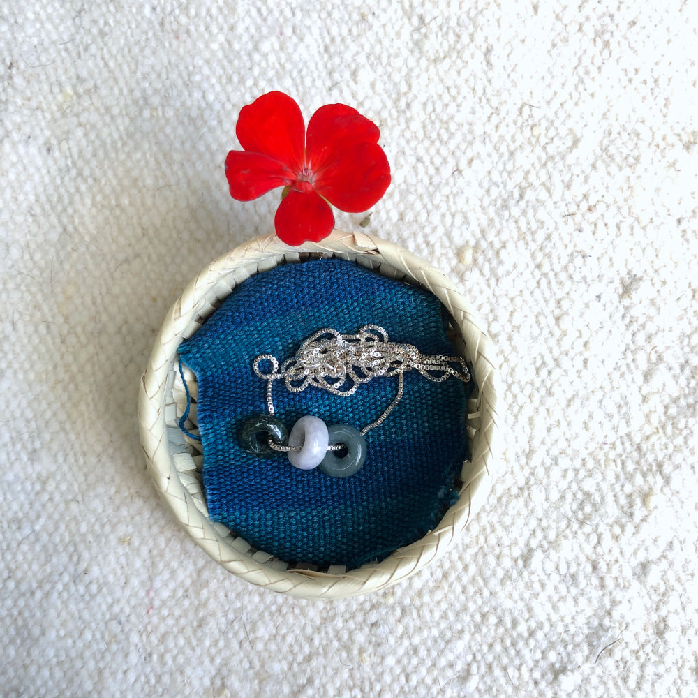 Tres Jades Necklace with Lilac Jade