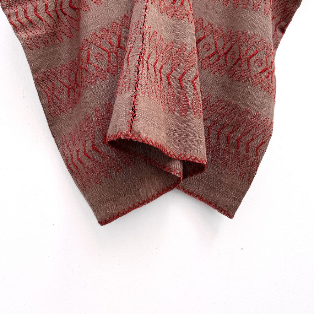 Picbil Cloud Blouse: Avocado + Brick (L)