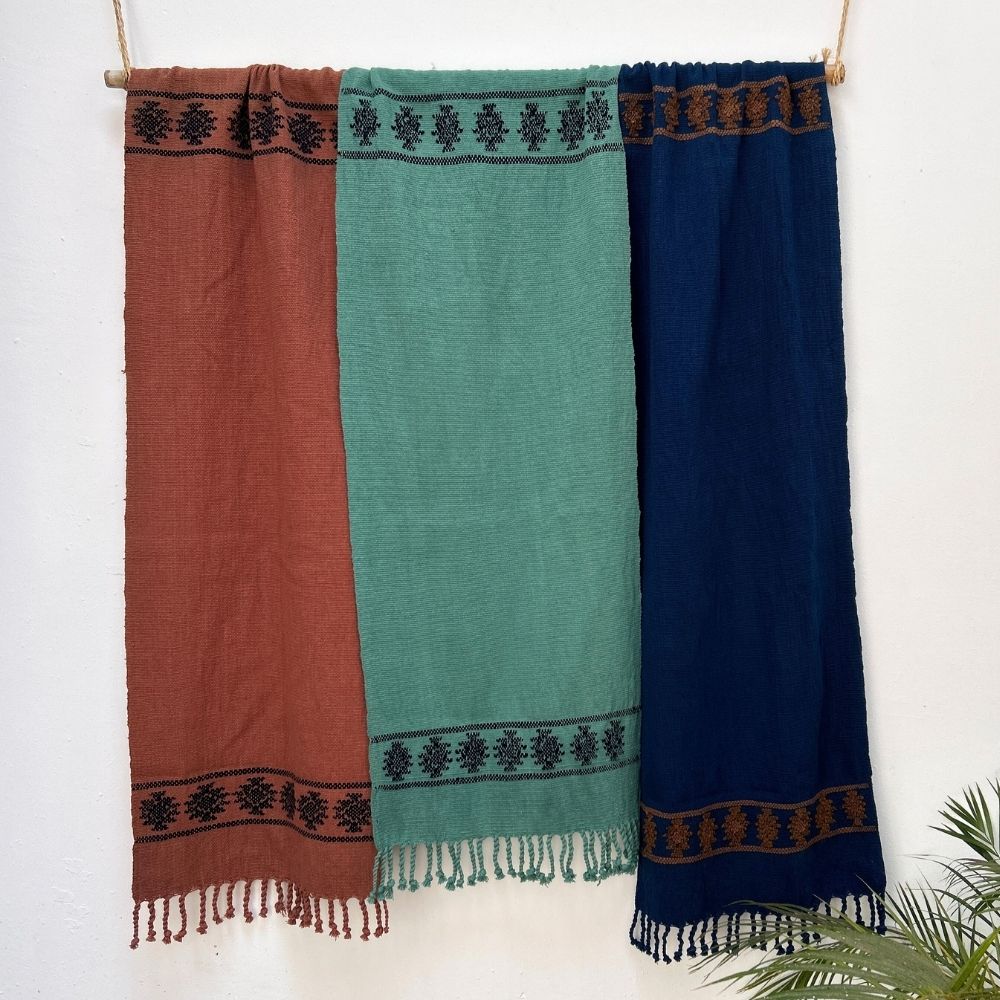 Handspun Cotton Table Runner : Ilamo