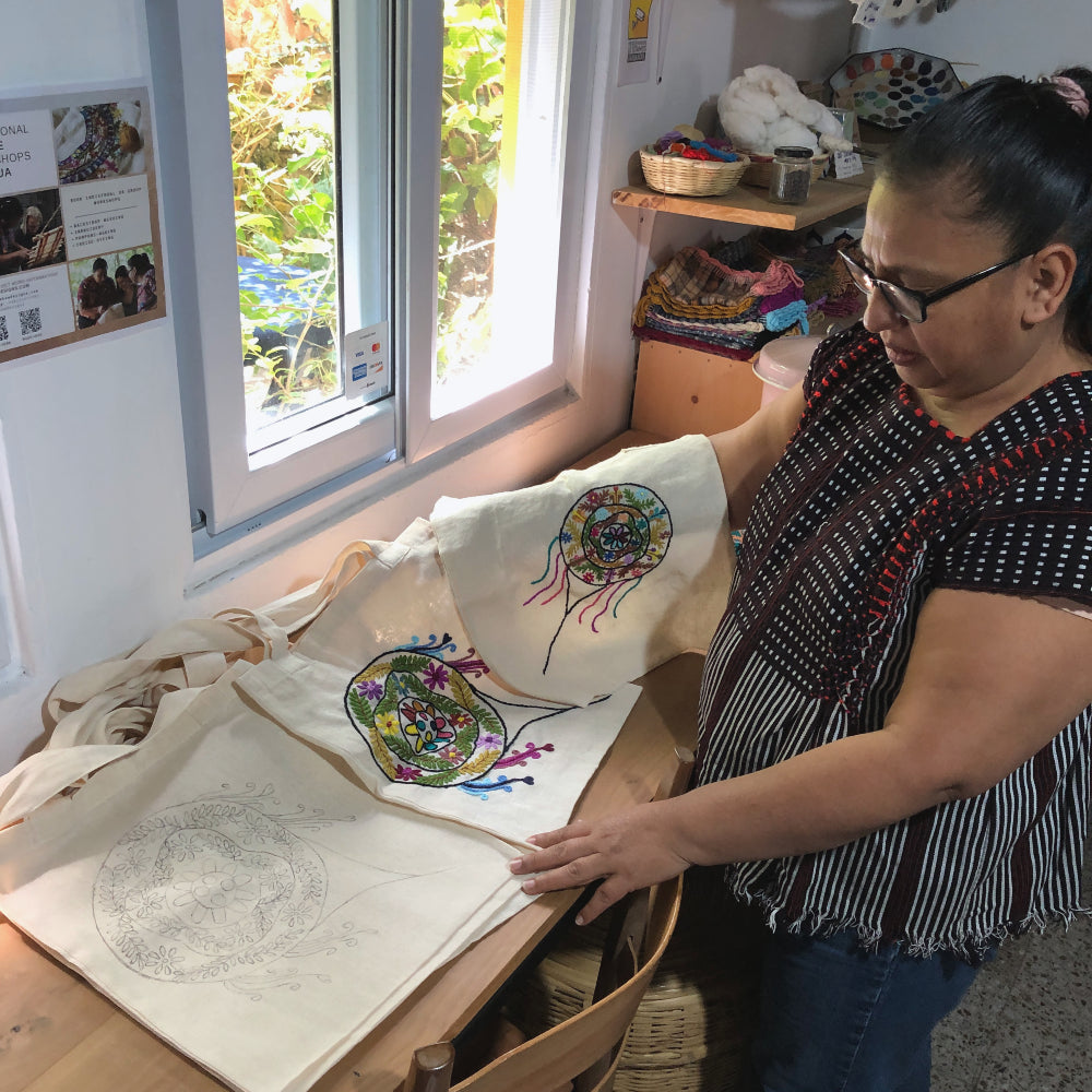 Sumpango Tote Embroidery Kit