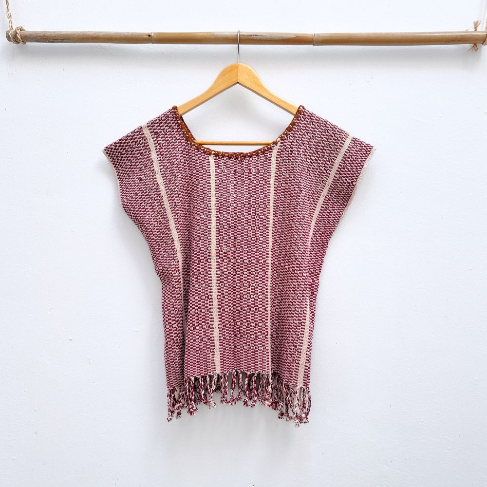 The Lake Top: Magenta & White (S)