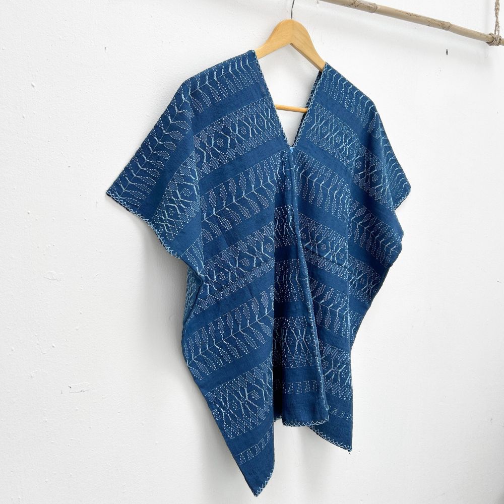 Picbil Cloud Blouse: Indigo + Light Blue (L)