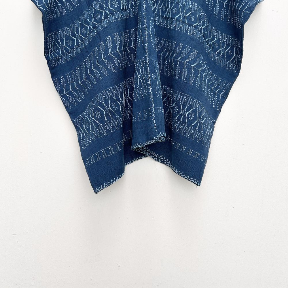 Picbil Cloud Blouse: Indigo + Light Blue (L)
