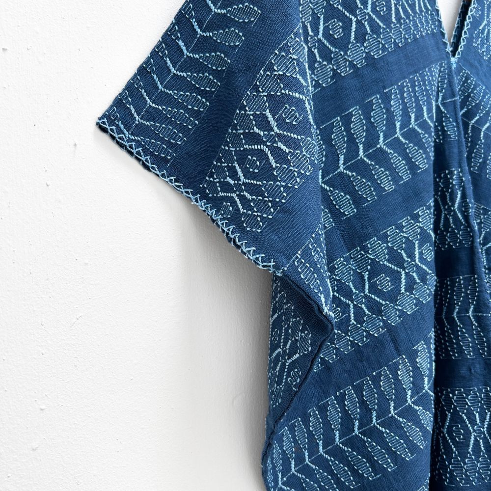 Picbil Cloud Blouse: Indigo + Light Blue (L)