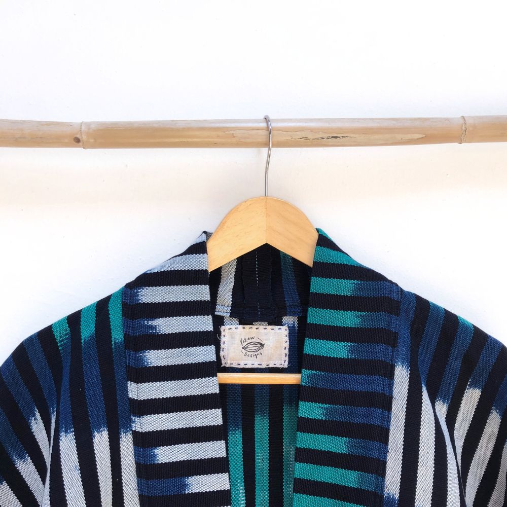 The Aiko Cropped Jacket: Indigo Dreams