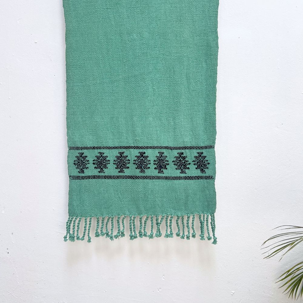 Handspun Cotton Table Runner: Chilca