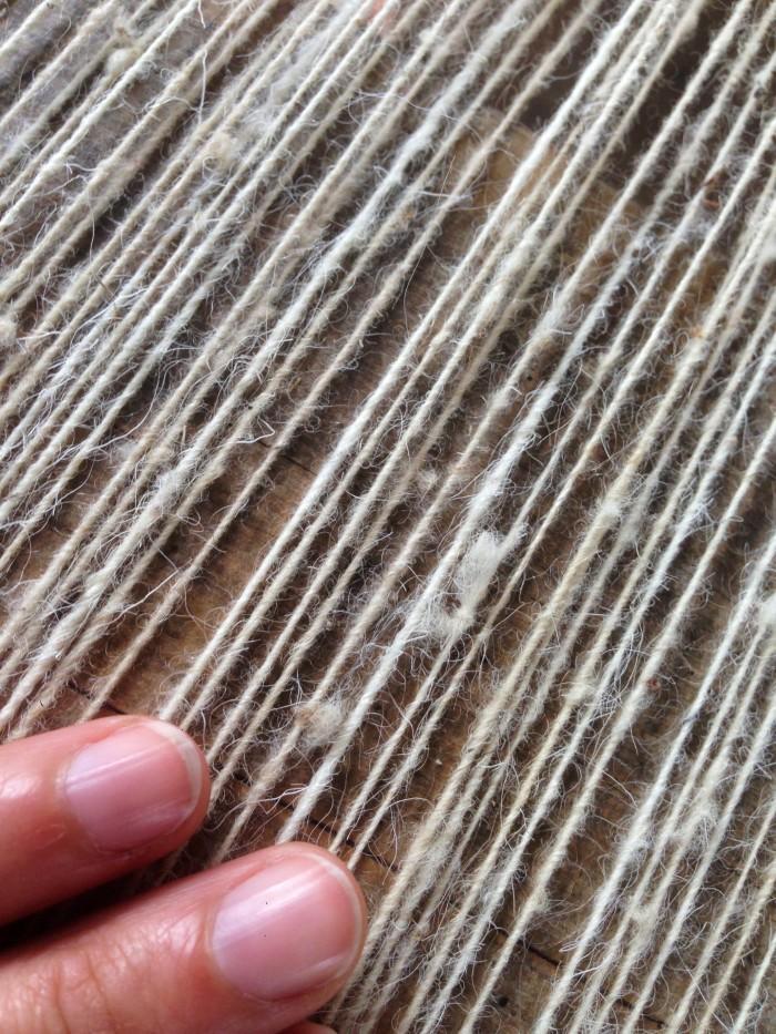 Extra Large Soft Piled-high Rug in Natural White Wool