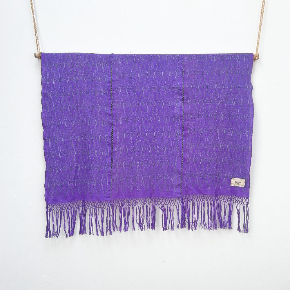 Picbil Shawl in Logwood & Basil