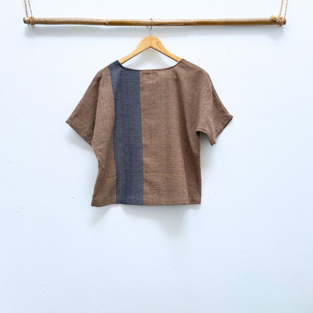 Easy Top: Coconut & Indigo (M)