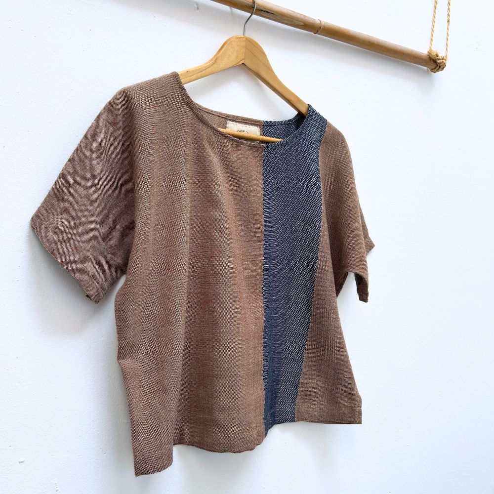 Easy Top: Coconut & Indigo (M)