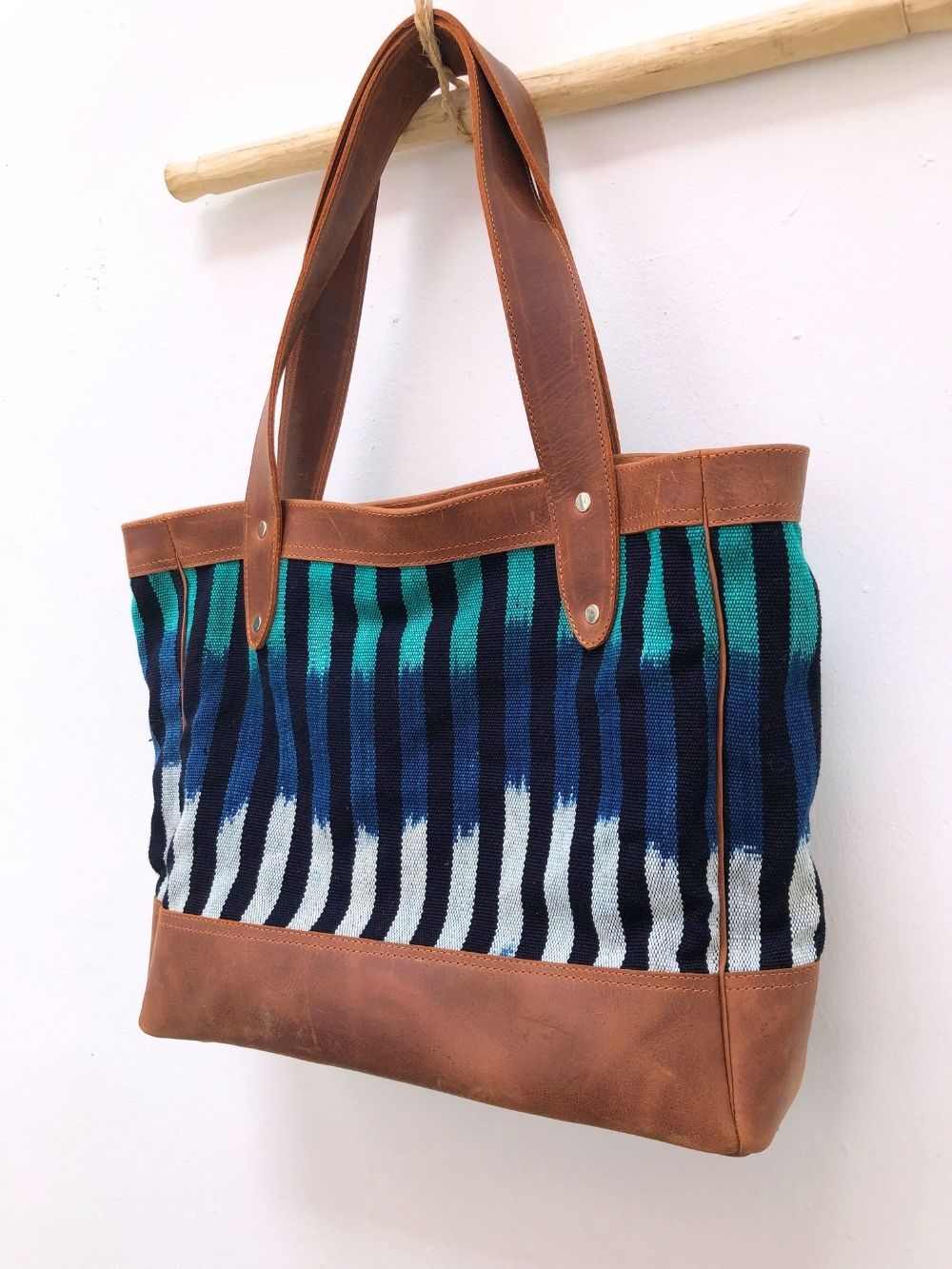 Quetzal Tote: Indigo Dreams