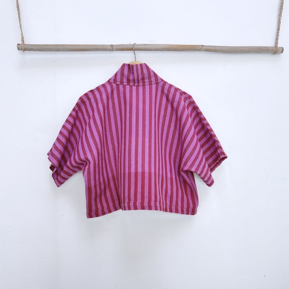 The Aiko Cropped Jacket: Two Shades of Cochineal