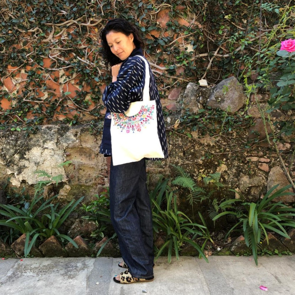 Embroidered Bag: Sumpango Style