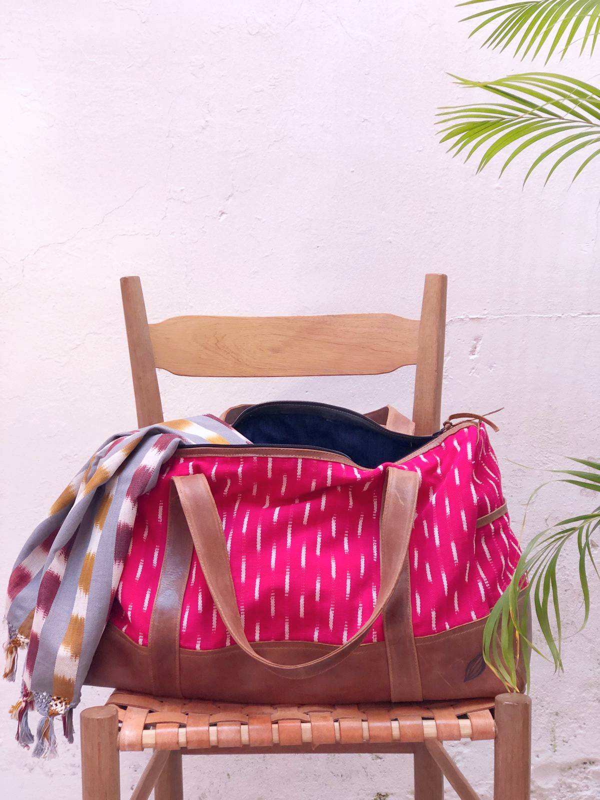Duffel Bag in Bougainvillea