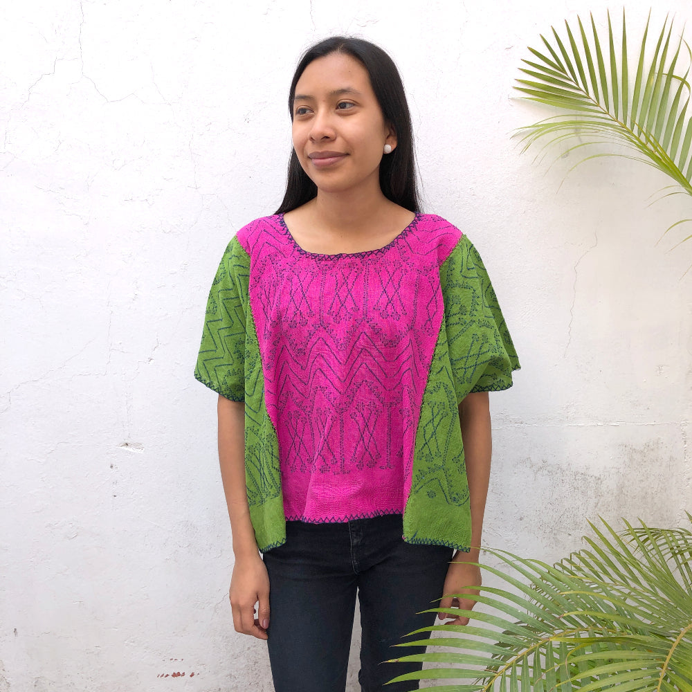 Two-toned Clouds of Cobán in Cochineal + Chipilín (S/M)