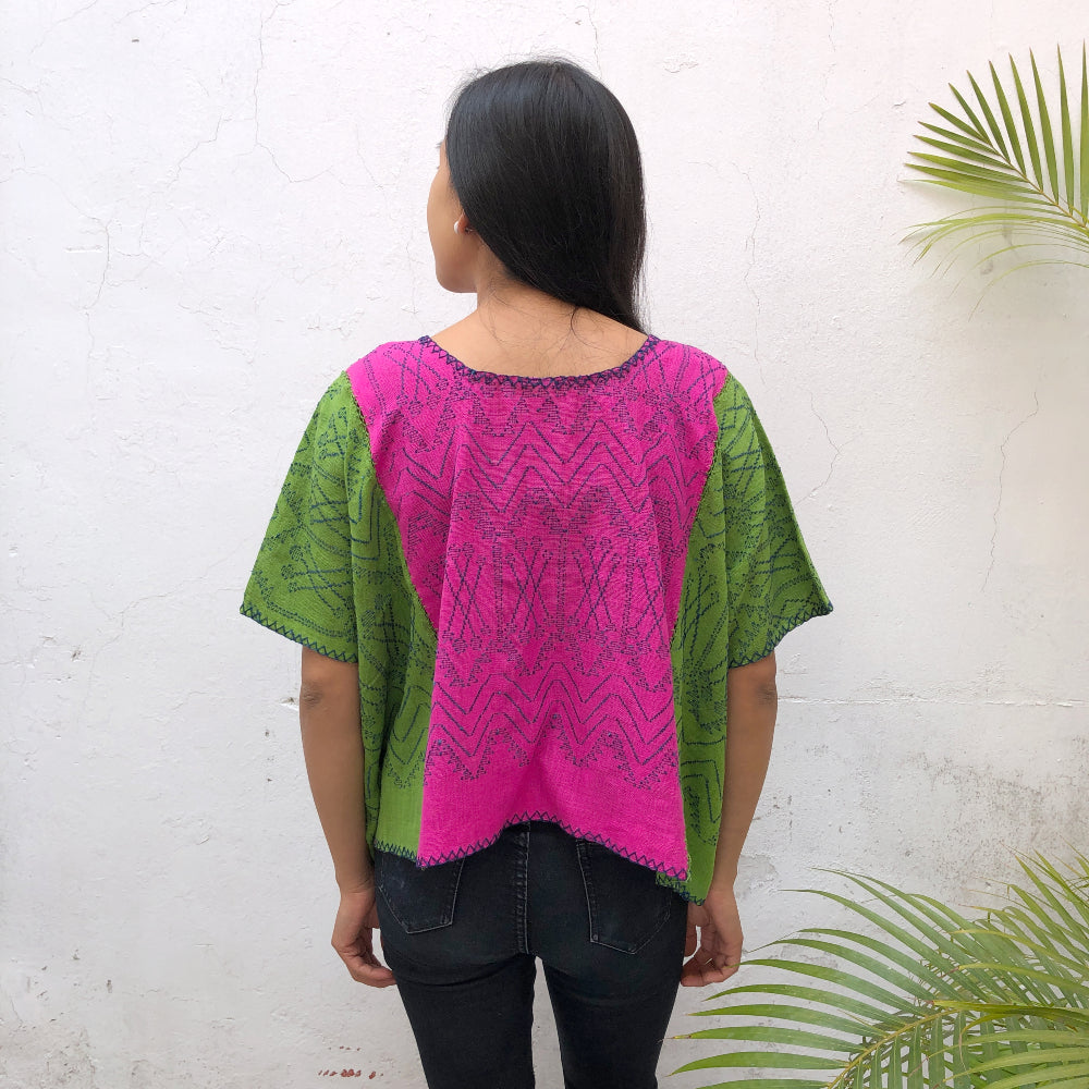 Two-toned Clouds of Cobán in Cochineal + Chipilín (S/M)