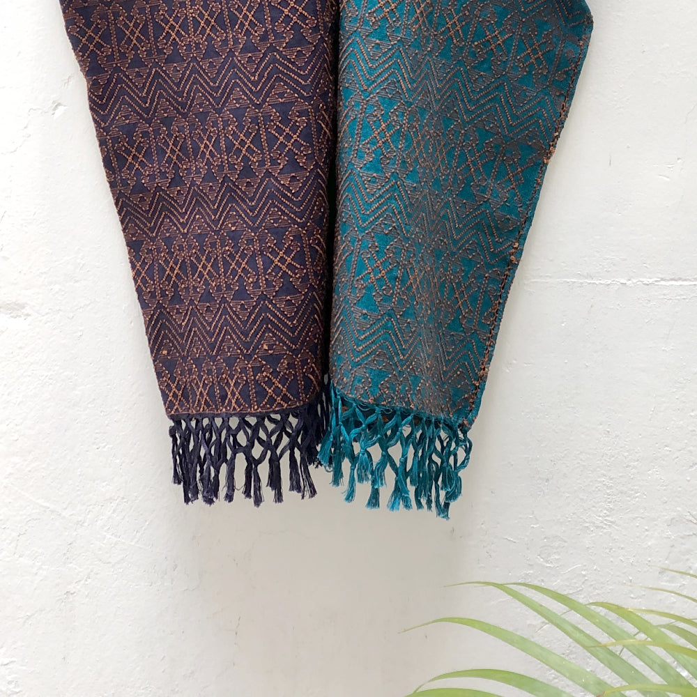 Clouds of Cobán Dress: Indigo & Mahogany (S/M)