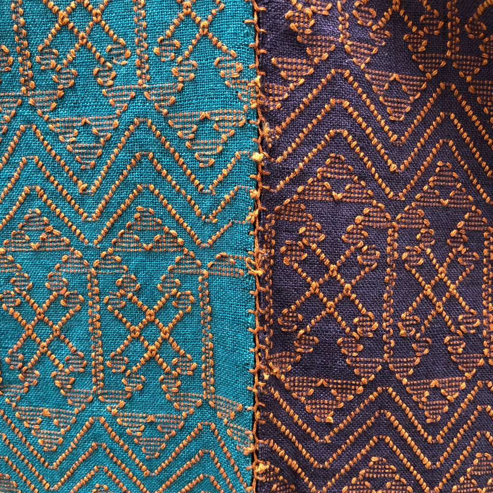 Clouds of Cobán Dress: Indigo & Mahogany (S/M)
